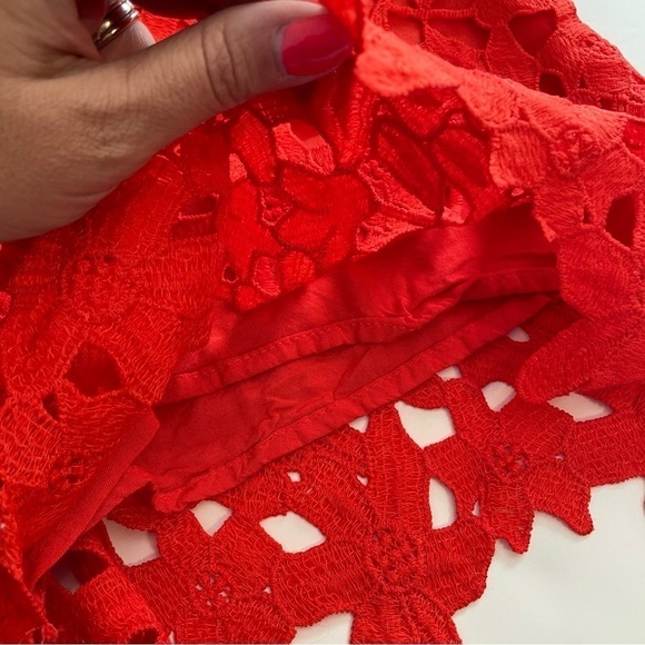 ASTR the Label Lace Red Romper Size Small - Picture 9 of 13